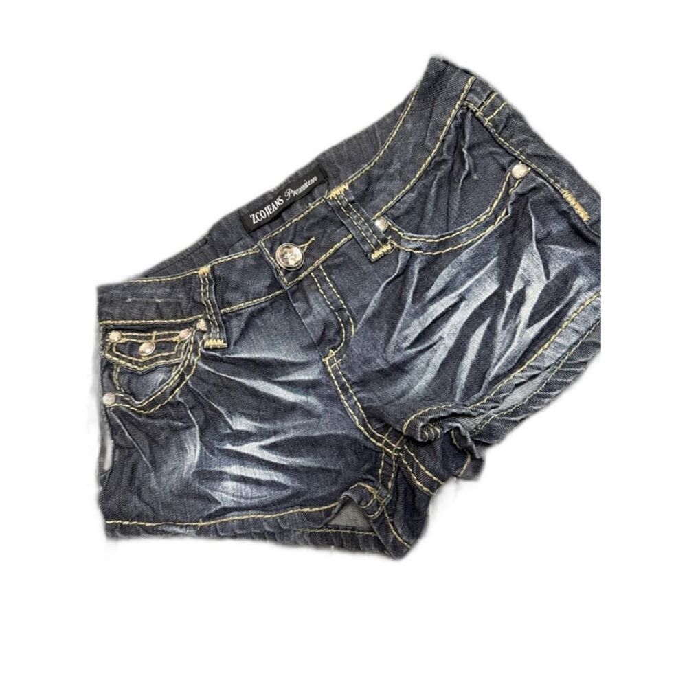 Source-unknown Women's Blue and White Shorts